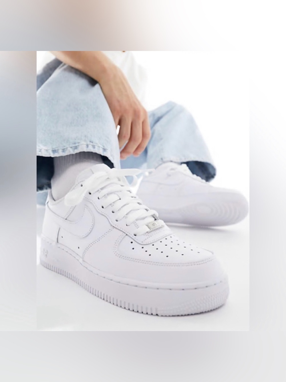 NIB [Nike] Air Force 1 Classic White Tennis Shoes Sneakers Women’s 8 / Youth 6.5